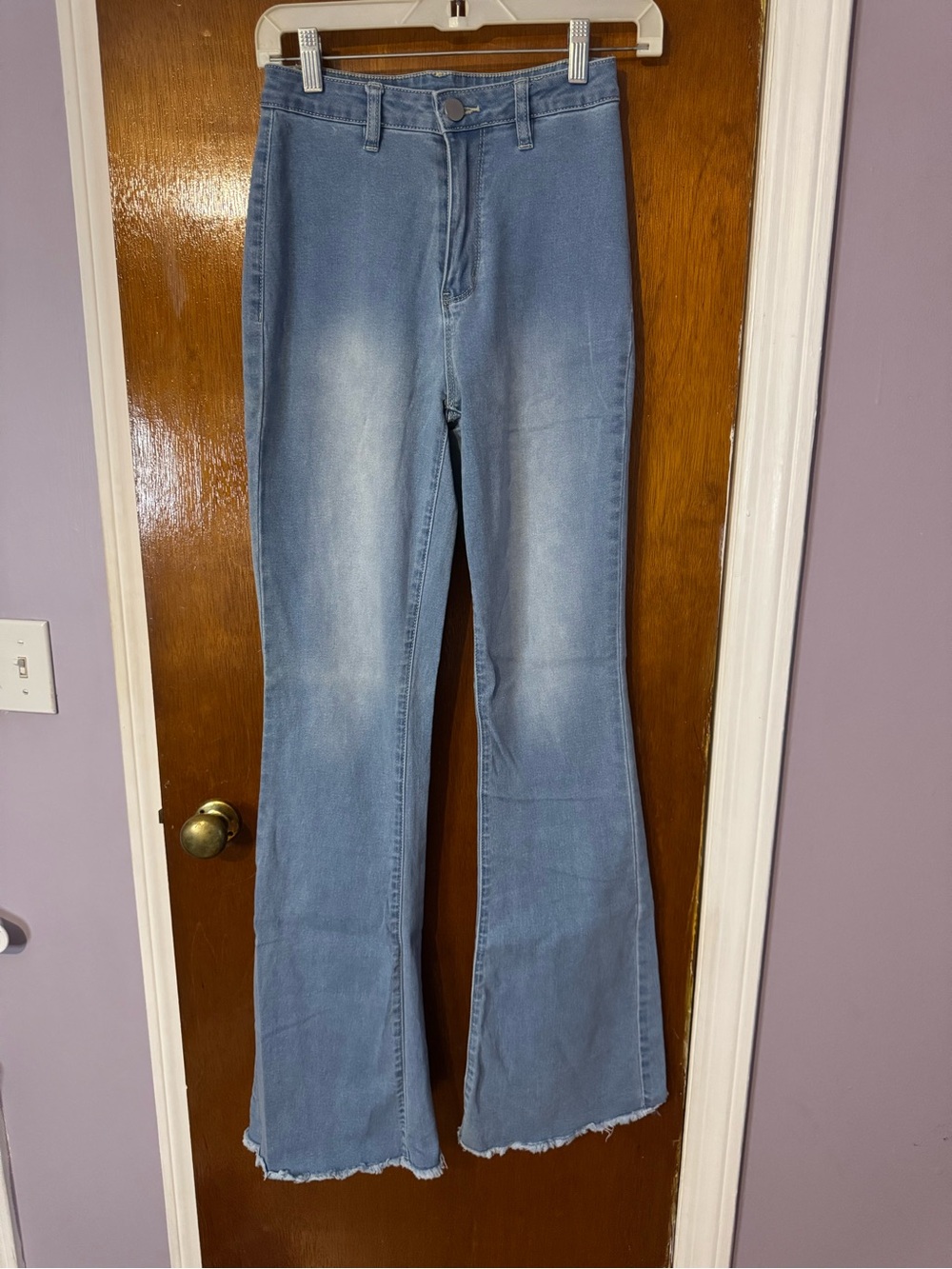 Light Blue High-Rise Flare Jeans